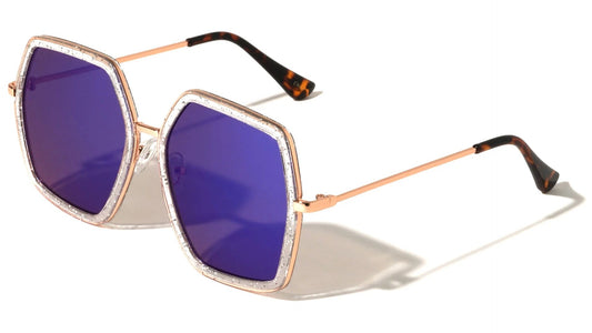Metallic Squared Butterfly Sunglasses m10573