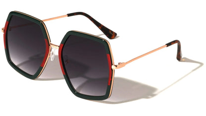 Metallic Squared Butterfly Sunglasses m10573