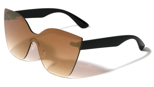 Rimless Panel Lens Cat Eye Frame m10579-cm