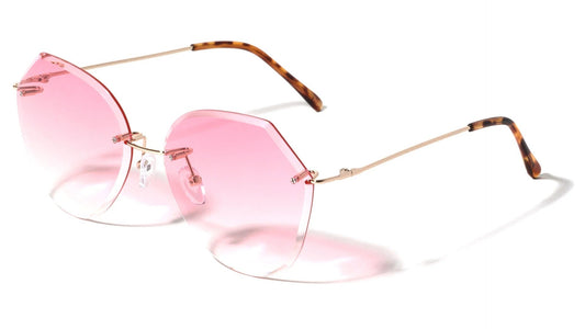 Rimless Butterfly Color Lens m10582-oc