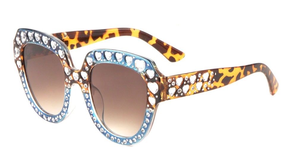 Rhinestone Butterfly Frame Sunglasses rh-3216