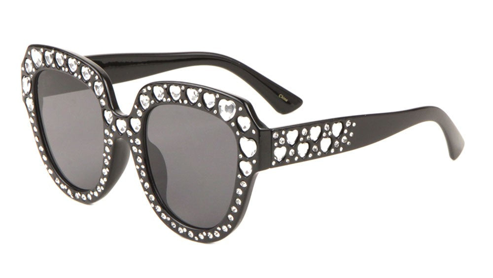 Rhinestone Butterfly Frame Sunglasses rh-3216