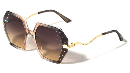 Rhinestone Metallic Sunglasses rh-3273