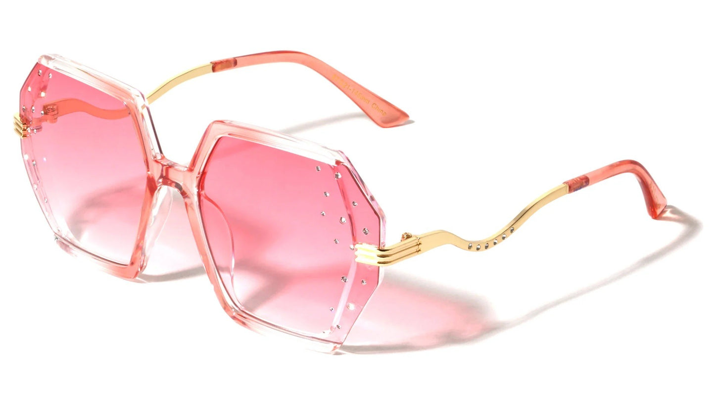 Rhinestone Metallic Sunglasses rh-3273