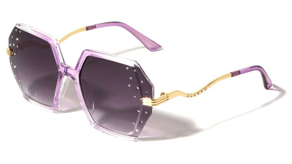 Rhinestone Metallic Sunglasses rh-3273