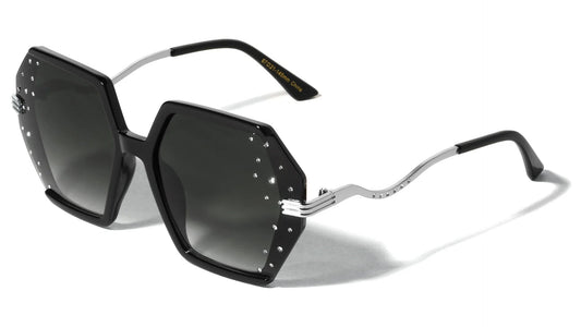 Rhinestone Metallic Sunglasses rh-3273