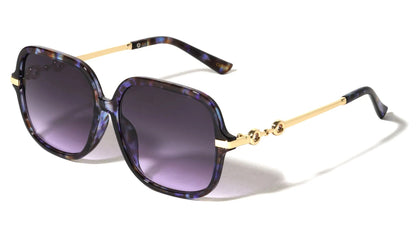 Metallic Square Butterfly Sunglasses p30668