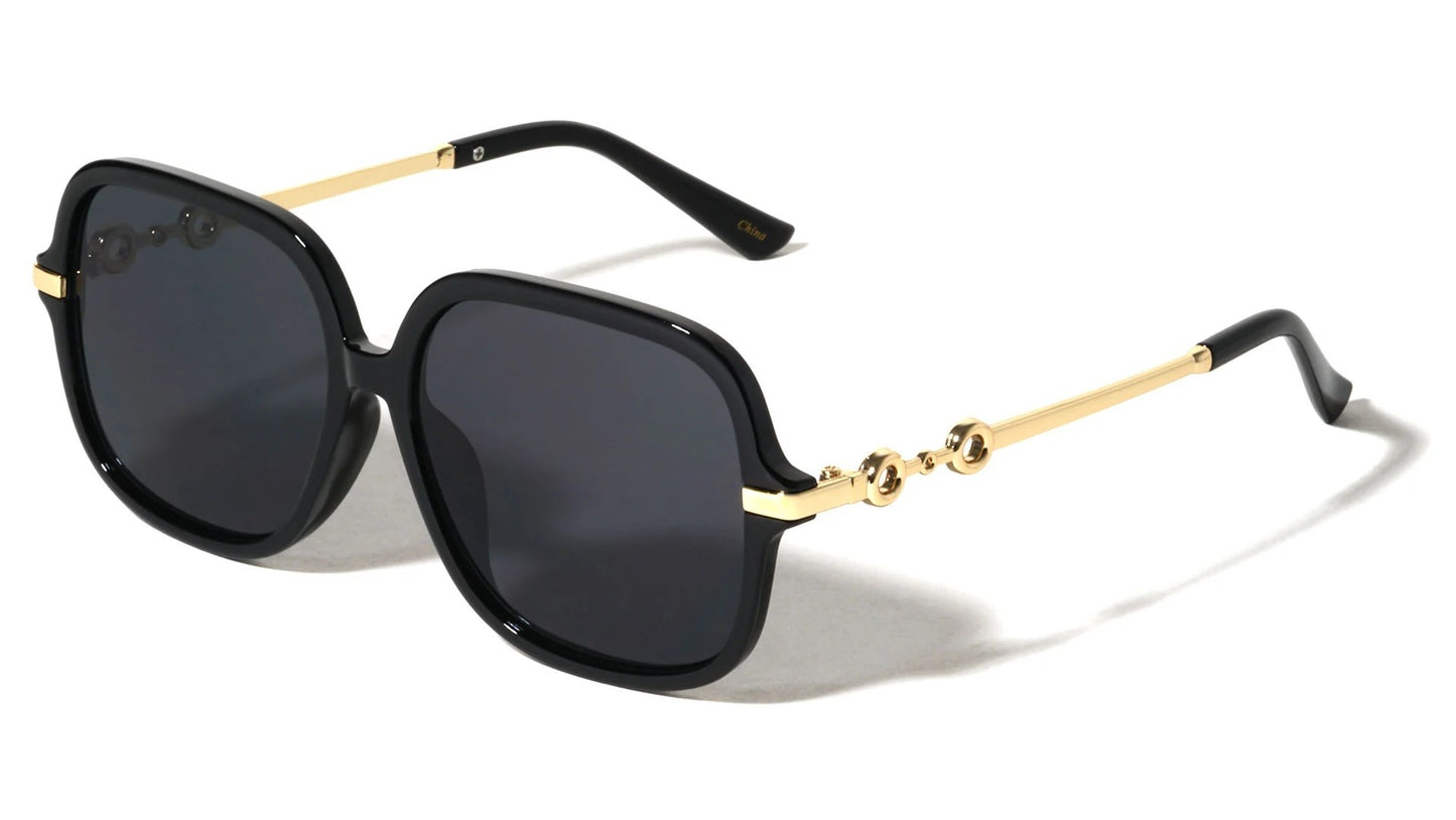 Metallic Square Butterfly Sunglasses p30668