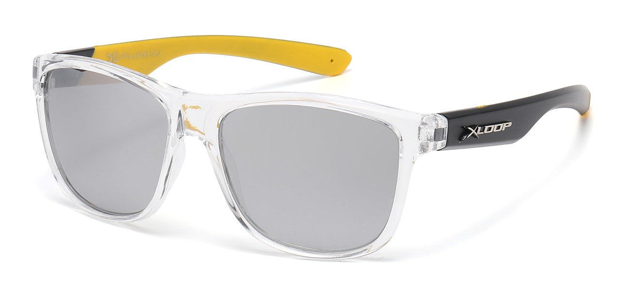 X-Loop Crystal Clear Square Sunglasses x2765