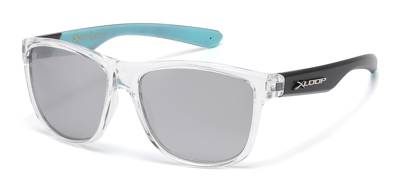 X-Loop Crystal Clear Square Sunglasses x2765