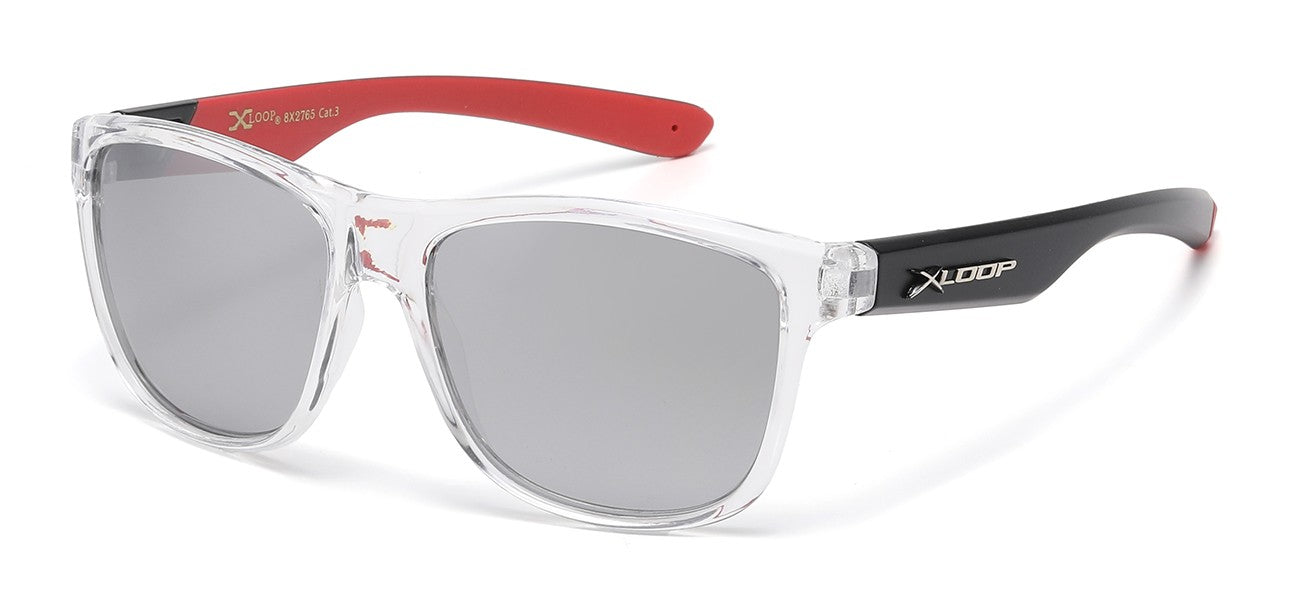 X-Loop Crystal Clear Square Sunglasses x2765