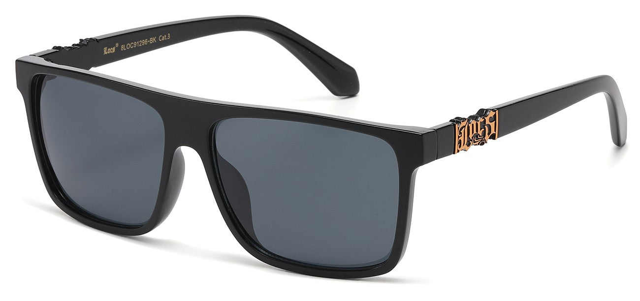 Locs Oversized Square Sunglasses loc91296-bk