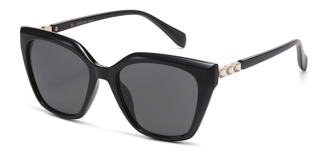 Rhinestone Cat Eye Frame Sunglasses rs2100