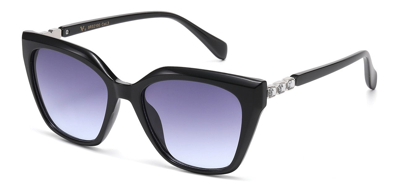 Rhinestone Cat Eye Frame Sunglasses rs2100