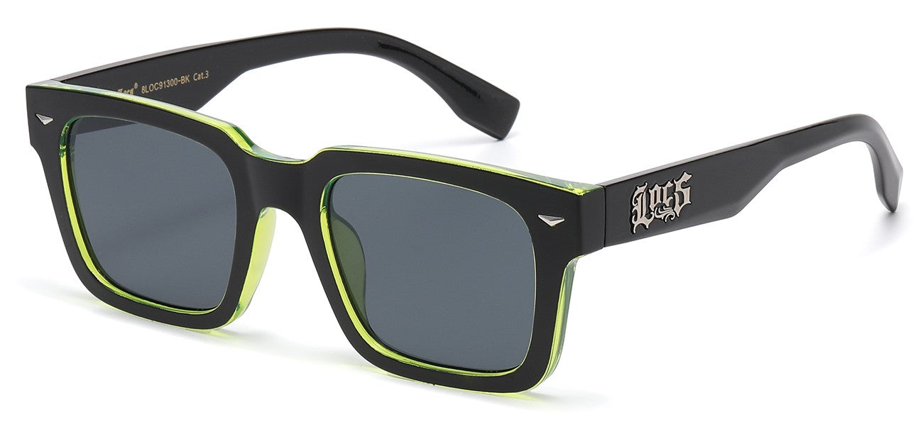 Locs Square Frame Sunglasses loc91300-bk