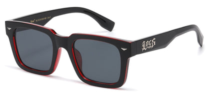 Locs Square Frame Sunglasses loc91300-bk