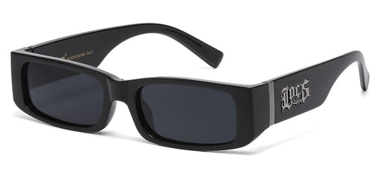 Locs Slim Rectangle Sunglasses loc91320-bk