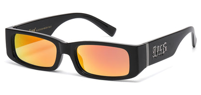 Locs Urban Rectangle Sunglasses loc91320-bkcm