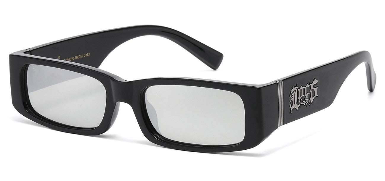 Locs Urban Rectangle Sunglasses loc91320-bkcm