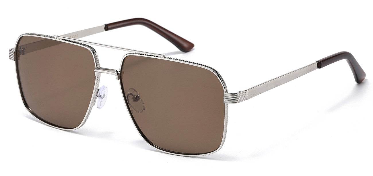 Polarized Square Metallic Aviator pz-av5227