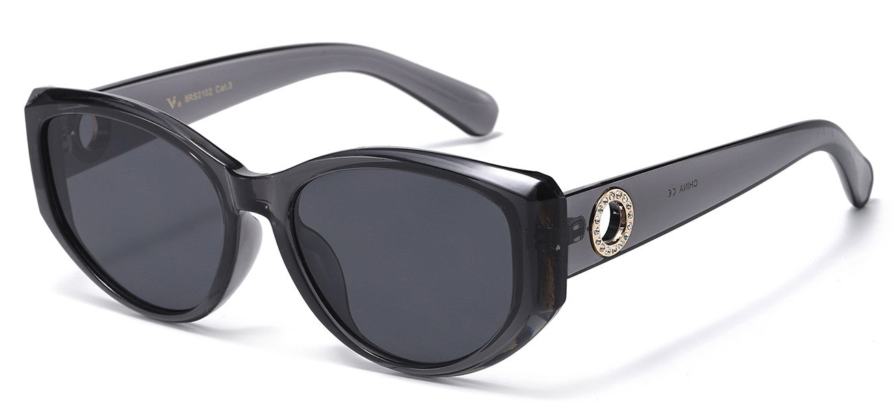 Rhinestone Cat Eye Frame Sunglasses rs2102