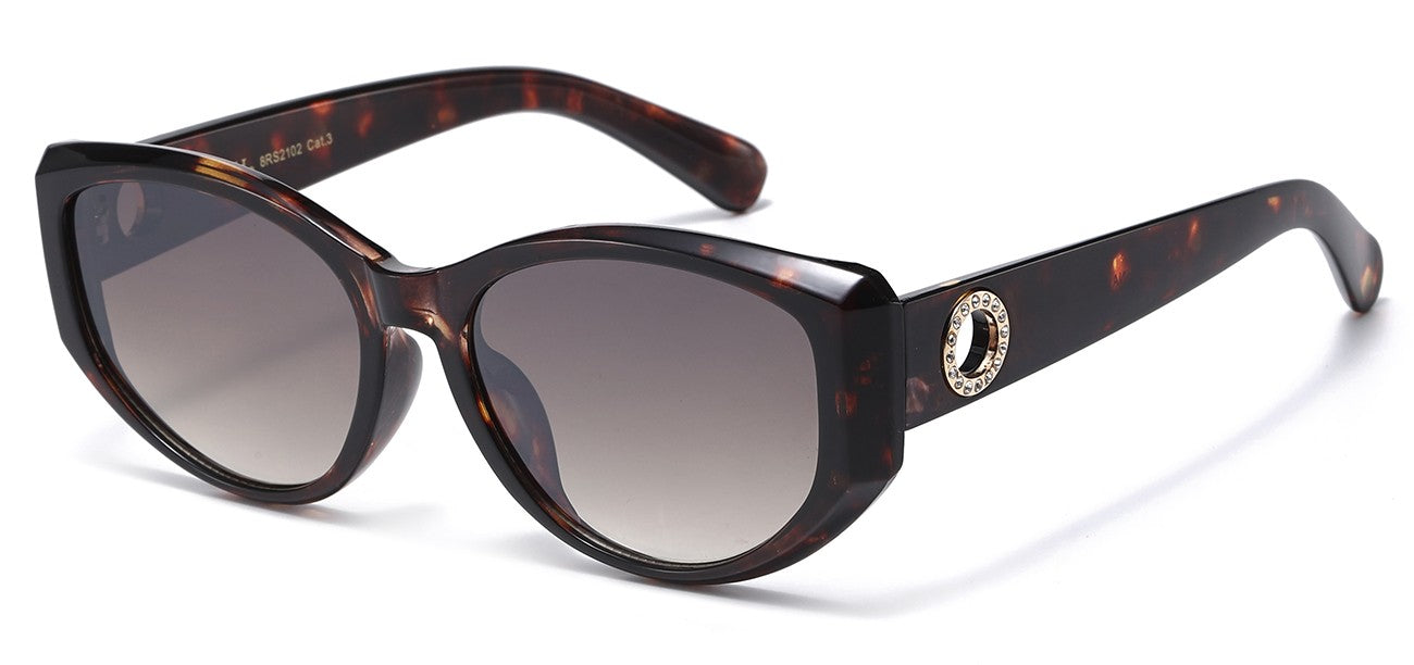 Rhinestone Cat Eye Frame Sunglasses rs2102