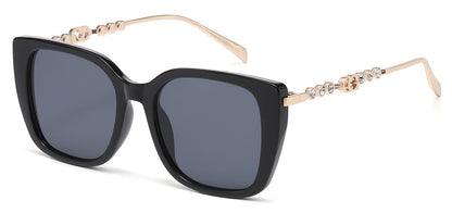 Rhinestone Square Frame Sunglasses rs2105