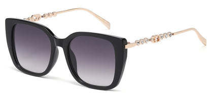 Rhinestone Square Frame Sunglasses rs2105