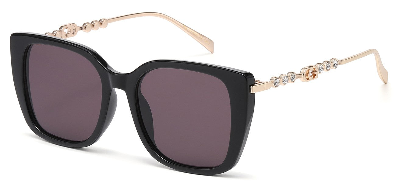Rhinestone Square Frame Sunglasses rs2105
