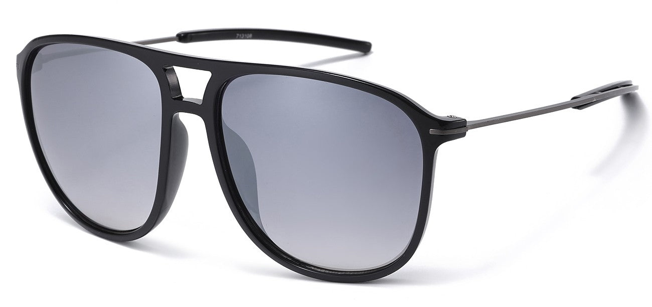 Classic Metallic Square Sunglasses 713108