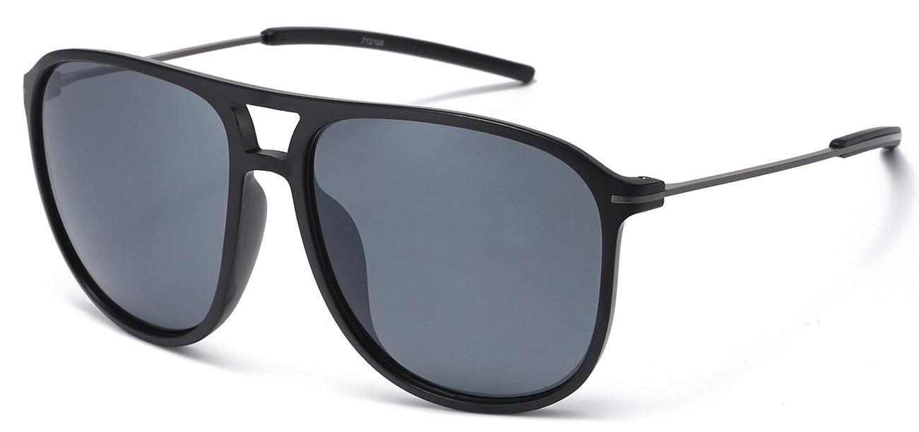 Classic Metallic Square Sunglasses 713108