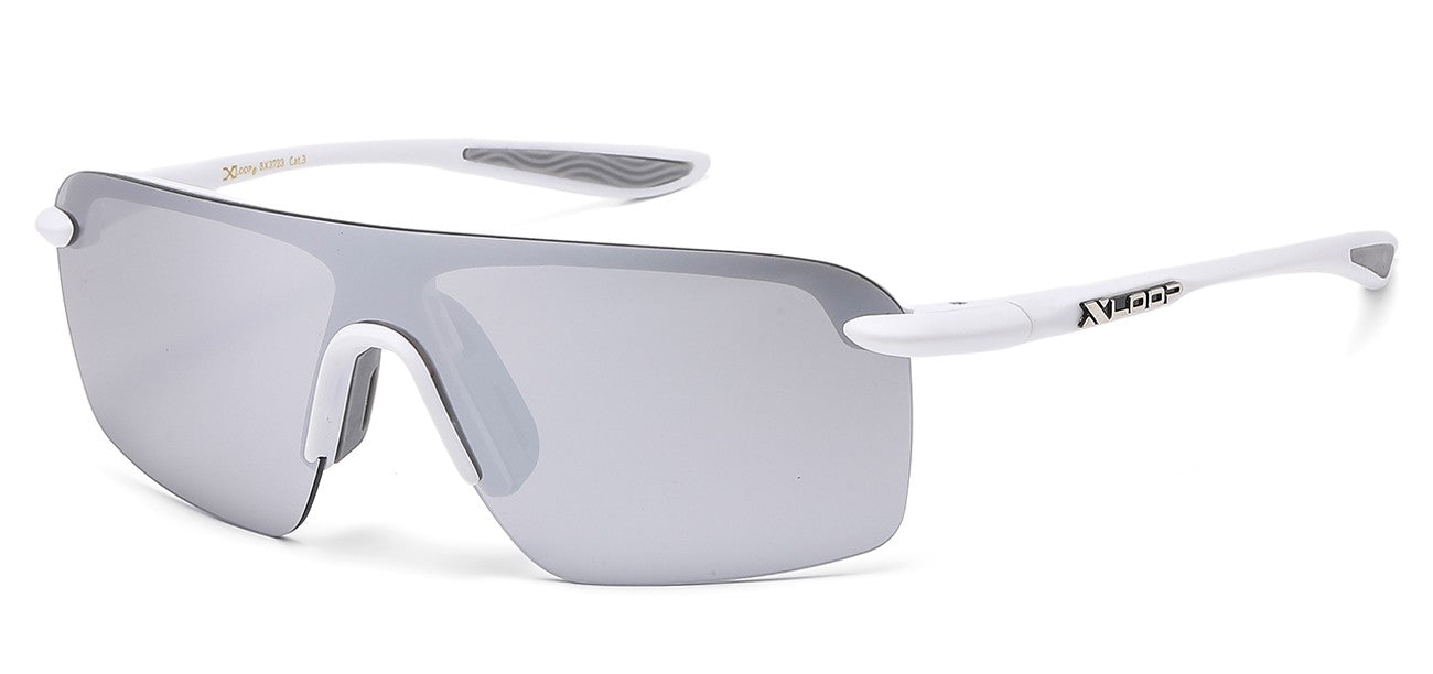 Xloop Metallic Semi Rimless Sunglasses x3723