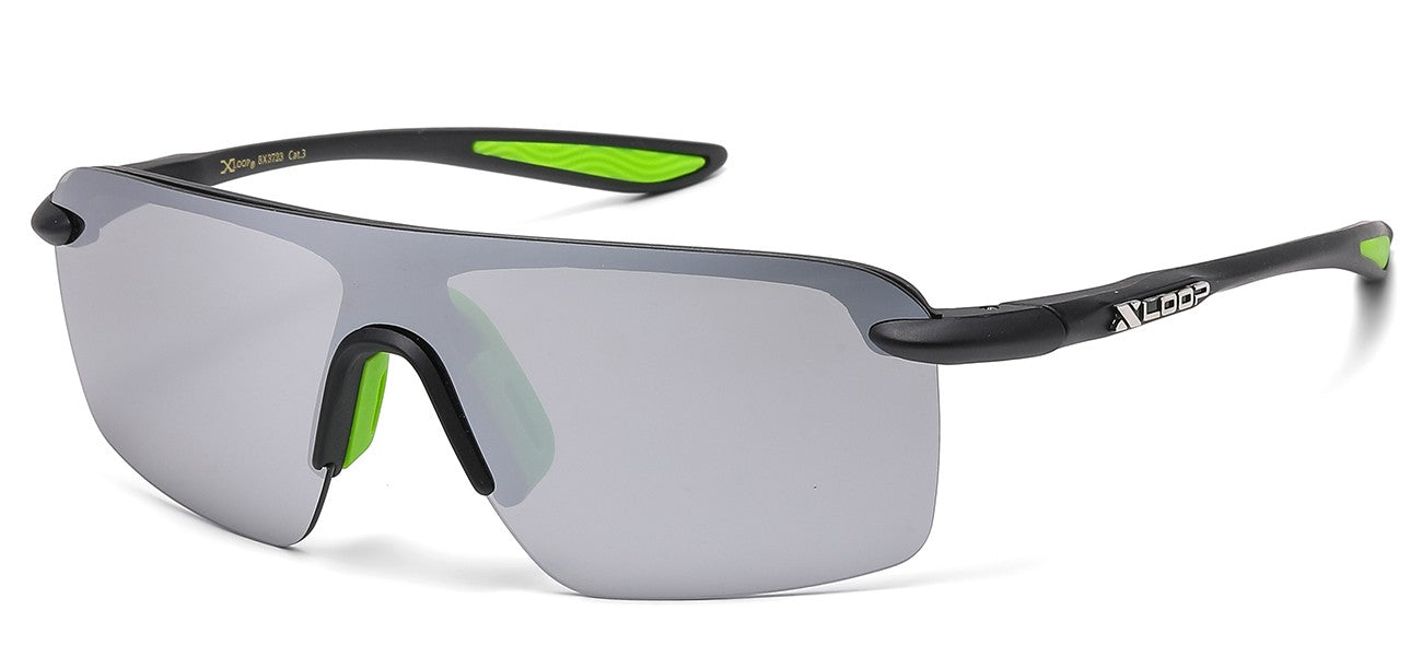 Xloop Metallic Semi Rimless Sunglasses x3723