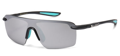 Xloop Metallic Semi Rimless Sunglasses x3723