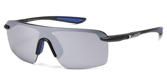 Xloop Metallic Semi Rimless Sunglasses x3723