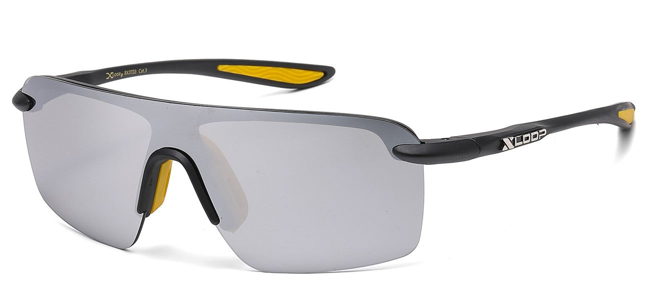 Xloop Metallic Semi Rimless Sunglasses x3723