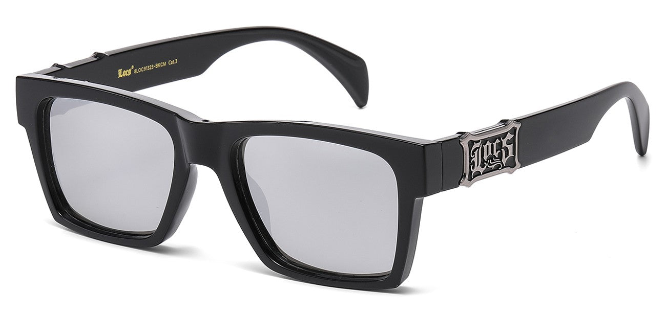 Locs Mirror Lens Sunglasses loc91323-bkcm