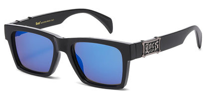 Locs Mirror Lens Sunglasses loc91323-bkcm