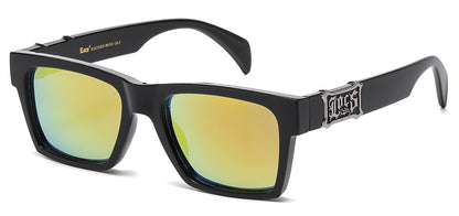 Locs Mirror Lens Sunglasses loc91323-bkcm