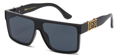 Locs Bold Black Square Sunglasses loc91324-bk