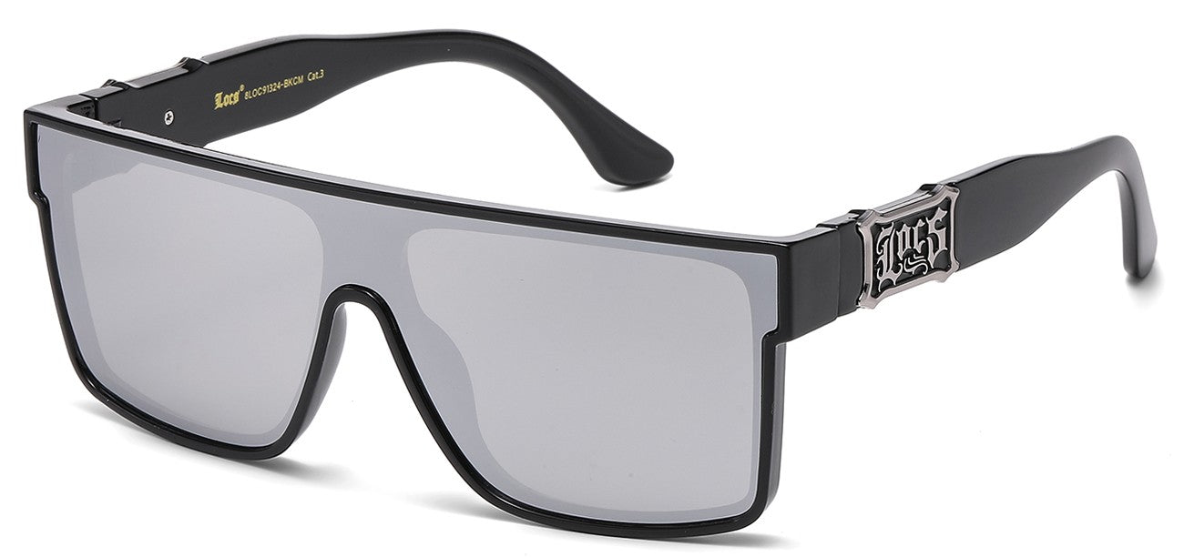 Locs Mirror Lens Sunglasses loc91324-bkcm