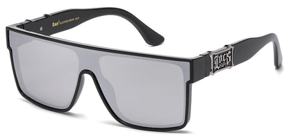 Locs Mirror Lens Sunglasses loc91324-bkcm