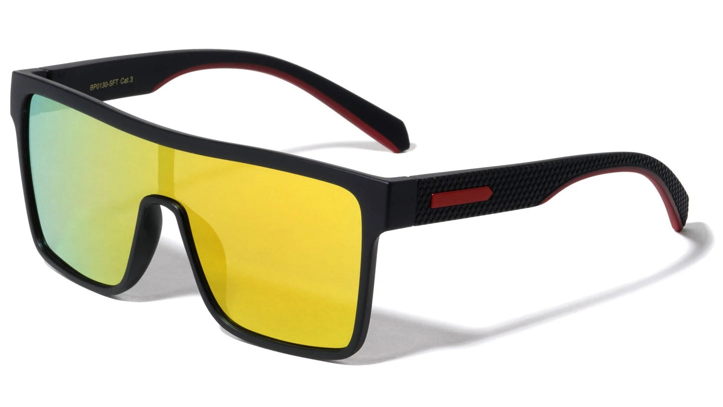 Oversized Sports Shield Sunglasses bp0130-sft