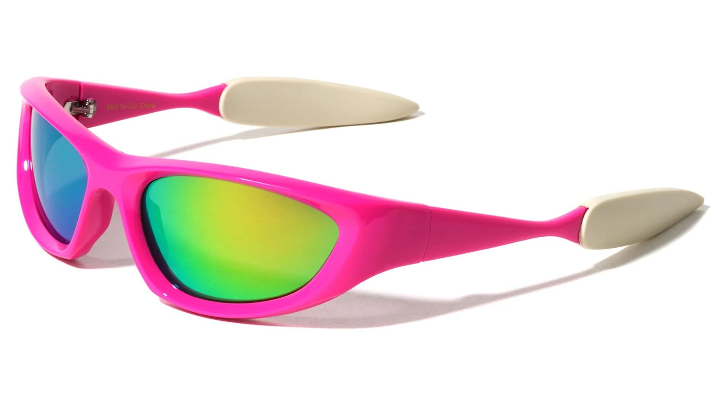 Mirrored Wrap Sunglasses bp0236