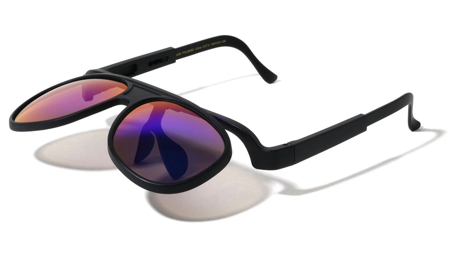 Oversized Retro Pilot Sunglasses  bp0237-flip