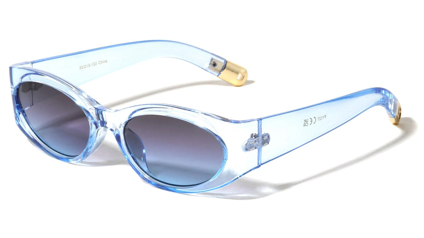 Retro Crystal Oval Sunglasses p1127