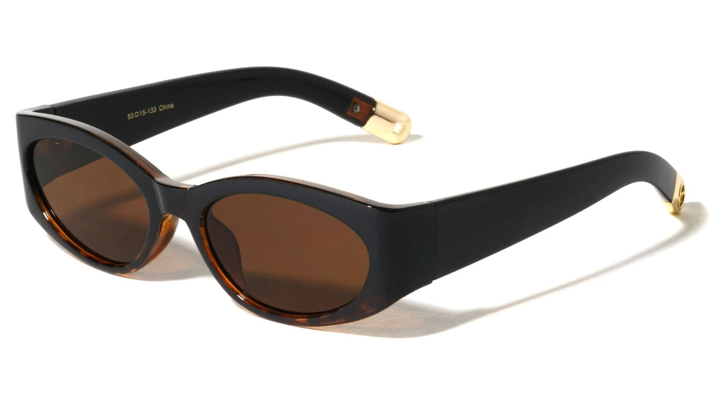 Retro Crystal Oval Sunglasses p1127