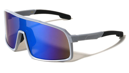 Mirrored Sports Shield Sunglasses bp0324-cm
