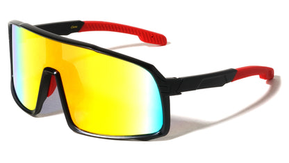 Mirrored Sports Shield Sunglasses bp0324-cm