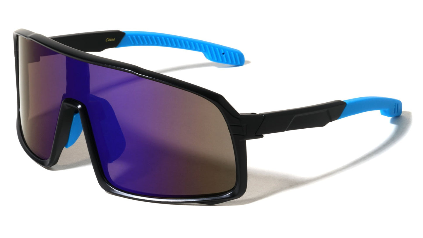 Mirrored Sports Shield Sunglasses bp0324-cm